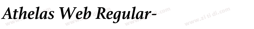 Athelas Web Regular字体转换
